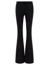 Alexander Mcqueen Tight Bootcut Pants In Black