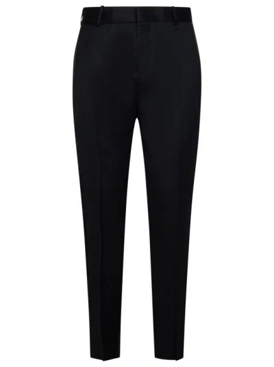 Alexander Mcqueen Tailored Cigarette Trousers In Black