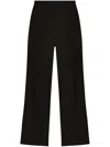Alexander Mcqueen Grain De Poudre Trousers In Black