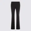 Alexander Mcqueen Casual Flared Leg Trousers With Belt Loops In Black