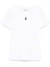 Alexander Mcqueen Monogram Crewneck T-shirt In White
