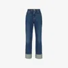 Alexander Mcqueen Straigh-leg Mid-rise Jeans In Indigo