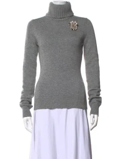 Pre-owned Alexander Mcqueen Turtleneck Sweater In Grey