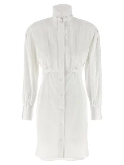 Alexander Mcqueen Tuxedo Chemisier Dress Dresses White