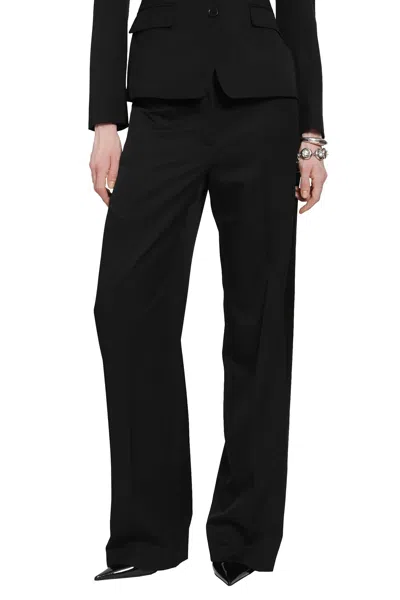 Alexander Mcqueen Tuxedo Trousers In Black