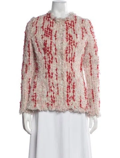 Pre-owned Alexander Mcqueen Tweed Pattern Jacket In Multi