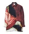 Alexander Mcqueen Twill Silk Shirt In Red