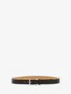 Alexander Mcqueen Twin Skull Belt In Black
