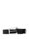 Alexander Mcqueen Twin Skull Belt In Black