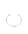Alexander Mcqueen Twin Skull Bracelet In Yellow