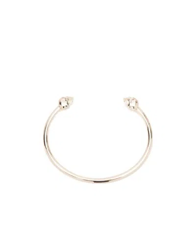 Alexander Mcqueen Twin Skull Bracelet In 0953