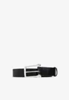 ALEXANDER MCQUEEN TWIN SKULL LEATHER BELT