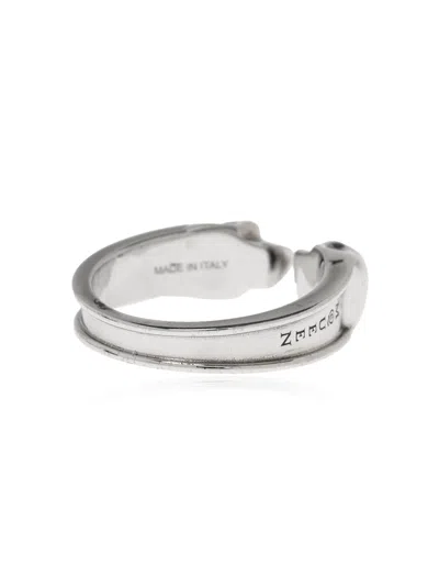 Alexander Mcqueen Twin Skull Ring In Silver