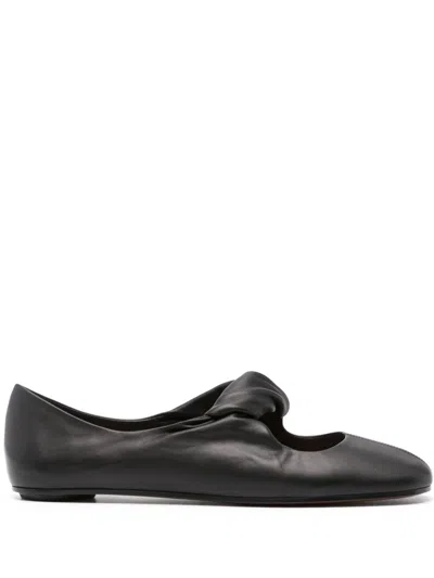 ALEXANDER MCQUEEN TWIST-DETAILING BALLET FLATS
