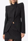 Alexander Mcqueen Twisted Cavalry Twill Wool Blazer