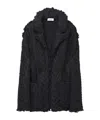 Alexander Mcqueen Twisted Knitted Cardigan In Black