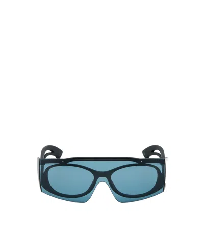 Alexander Mcqueen Two-color Sunglasses In Blue