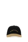 Alexander Mcqueen Two-tone Embroidered Logo Baseball Hat In Black
