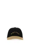 Alexander Mcqueen Two-tone Embroidered Logo Baseball Hat In Black