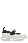 Alexander Mcqueen Two-tone Leather And Rubber Ballerinas