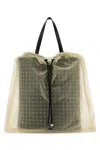Alexander Mcqueen Women Two-tone Leather And Tulle Nebula Shopping Bag