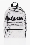 Alexander Mcqueen Fold-print Jacquard Canvas Backpack