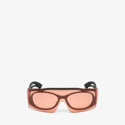 Alexander Mcqueen Two-tone Sunglasses In Black/smoke