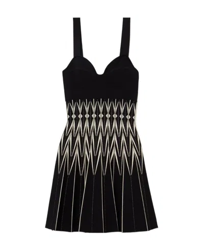 ALEXANDER MCQUEEN ALEXANDER MCQUEEN V-NECK PLEATED MINI DRESS