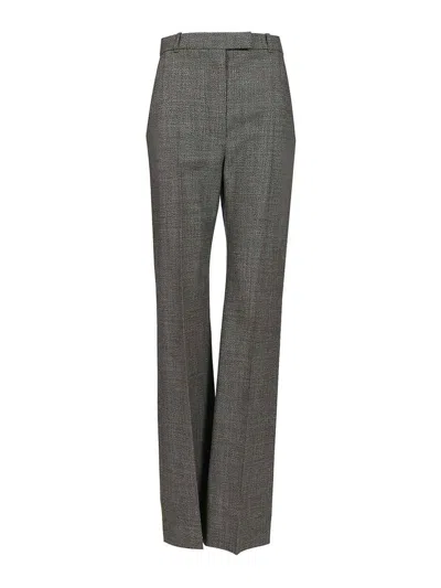 Alexander Mcqueen Uniform-style Trousers In Gray