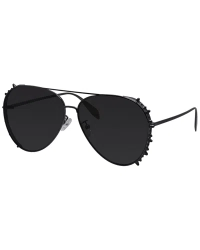 Alexander Mcqueen Unisex 0308s 63mm Sunglasses In Grey