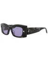 Alexander Mcqueen Women Multicolor Acetate Sunglasses In Brown
