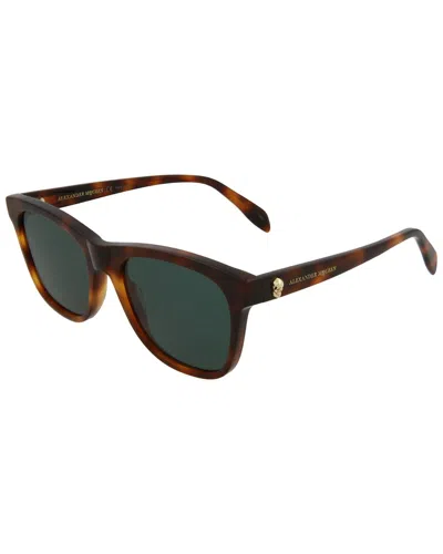 Alexander Mcqueen Unisex Am0158s 150mm Sunglasses In Brown