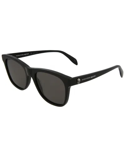 Alexander Mcqueen Unisex Am0158s 54mm Sunglasses In Black