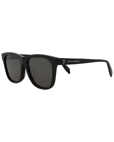 Alexander Mcqueen Unisex Am0158sa 56mm Sunglasses In Black