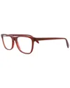 Alexander Mcqueen Unisex Am0248o 53mm Optical Frames In Burgundy