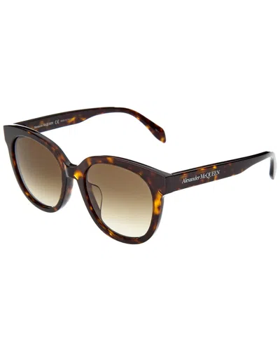 Alexander Mcqueen Unisex Am0304sk 54mm Sunglasses In Brown