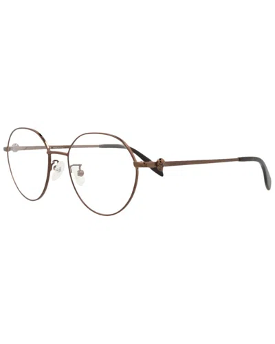 Alexander Mcqueen Unisex Am0319o 53mm Optical Frames In Brown