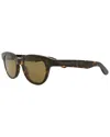 Alexander Mcqueen Unisex Am0383s 145mm Sunglasses In Brown
