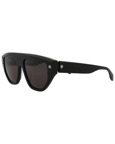 Alexander Mcqueen Unisex Am0408s 54mm Sunglasses In Black