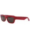 Alexander Mcqueen Unisex Am0419s 56mm Sunglasses In Red