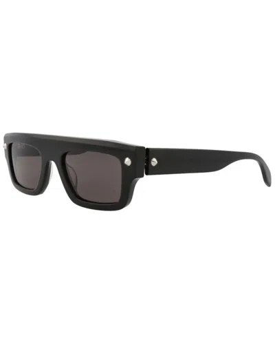 Alexander Mcqueen Unisex Am0427s 52mm Sunglasses In Black
