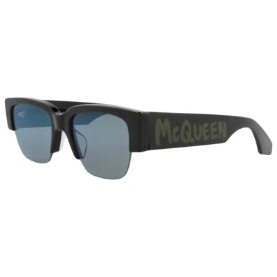 Alexander Mcqueen Unisex Sunglasses In Black