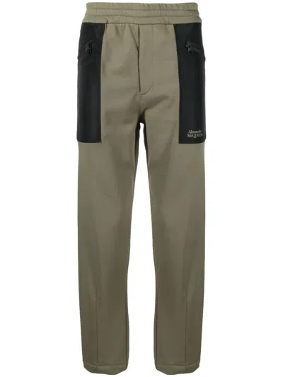 Alexander Mcqueen Jogginghose In Colour-block-optik In Grün