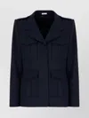 Alexander Mcqueen Utility Jackets Flap Pockets In Blue