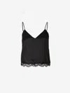 Alexander Mcqueen Top With Thin Straps In Black
