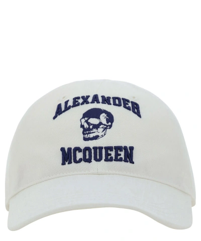 Alexander Mcqueen Varsity Hat In White
