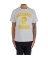Alexander Mcqueen Varsity Logo-print T-shirt In Gray