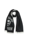 Alexander Mcqueen Varsity Logo Skul Scarf