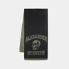 Alexander Mcqueen Varsity Skull Logo Scarf