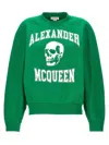 Alexander Mcqueen Mcqueen 'varsity Skull' Sweatshirt In Green